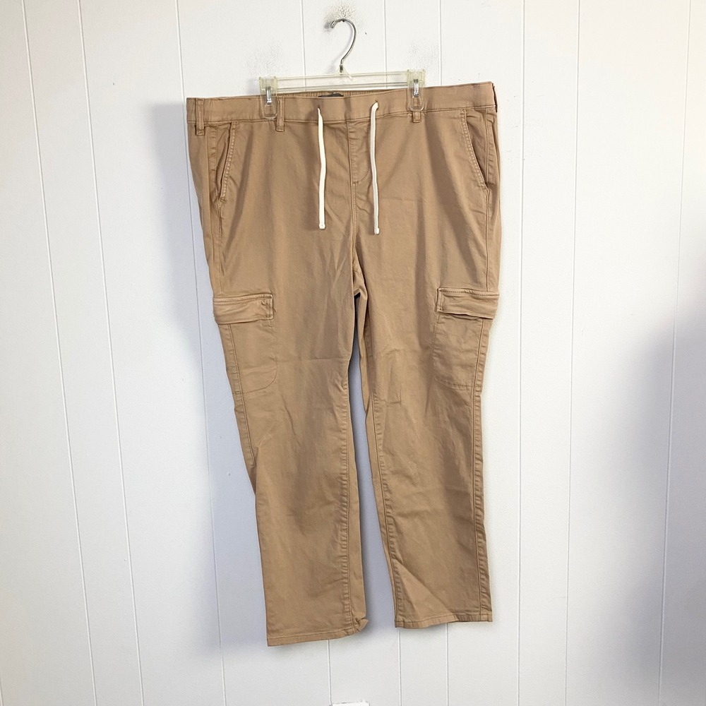 Torrid Tan Cargo Pants Drawstring Waist Size 3R Large Plus Size